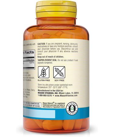 Mason Natural Magnesium 500mg Extra Strength Tablets - Supports Healthy Heart & Nervous System, Muscle Function & Recovery - Essential Nutrient, 100 Count - Buy Online on GoSupps.com