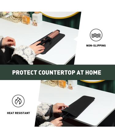 ZAXOP Silicone Heat-Resistant Mat Pouch for Hot Hair Tools (Black) - Buy Online on GoSupps.com