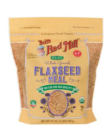 Buy Bob's Red Mill Organic Flaxseed Meal - Whole Ground, 32 oz (907 g) - Healthy Baking & Smoothies - Buy Online on GoSupps.com