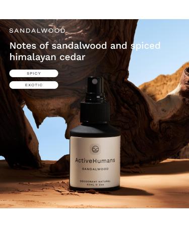 Natural Spray Deodorant For Men and Women | Vegan Baking Soda Free Aluminum Free Paraben Free | 100+ Day Supply (Sandalwood) - Buy Online on GoSupps.com
