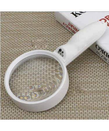 Handheld with 4 Lights for The Elderly to Read The Newspaper Dedicated Double-Layer high Magnification Reading Magnifier Good Times - Buy Online on GoSupps.com