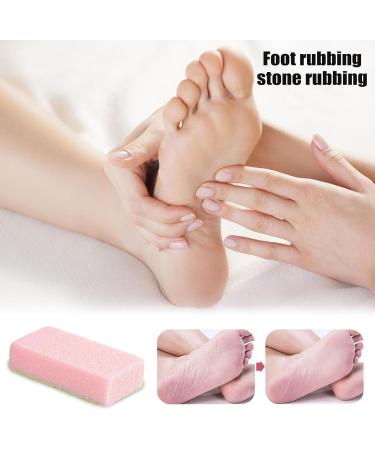 High-Quality Bimsstein Bar & Pumice Stone Foot Scrubber Gentle Dead Skin Peel for Healthy Feet | Ideal for Cracked Heel Repair - Light Pink - Buy Online on GoSupps.com
