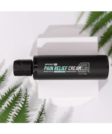 Pain Relief Gel & Muscle Relaxer Cream for Knee, Back, and Sore Muscles | Sport IQ (3.5 oz + Travel Size) - Buy Online on GoSupps.com