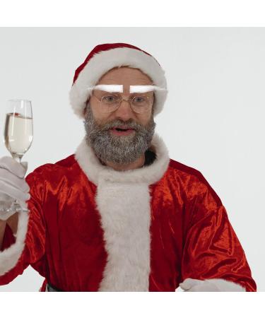 Holibanna 6 Pairs Santa Claus Fake Eyebrows Costume Santa White Eyebrow Realistic Facial Hair Eyebrows Fake Beard Costume - Buy Online on GoSupps.com