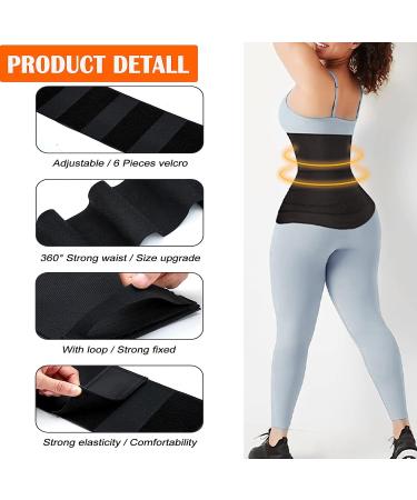 Auronp 2023 Upgraded Waist Trainer for Women | Lower Belly Fat Wrap | Non-Slip & Sweat Band | Plus Size Black - Buy Online on GoSupps.com