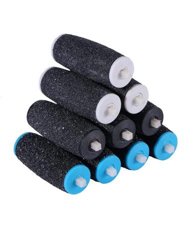 Pack of 10 replacement rolls refills for the electric callus remover blue