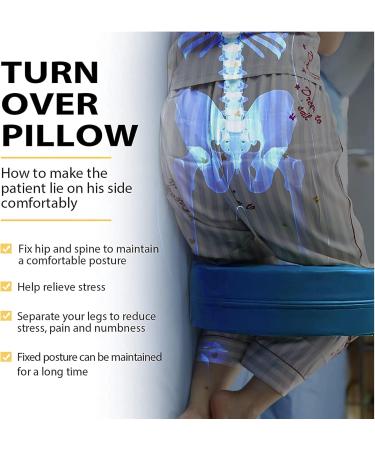 Uysela Patient Turning Aid with Strap - Multifunctional Rotary Pad for Seniors & Bedridden Patients - Best Transfer Aid in Blue - Buy Online on GoSupps.com