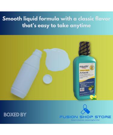 Antacid Maximum Strength- Liquid Original Flavor 12 fl. oz (Pack of 1) Boxed by Fusion Shop Store - Buy Online on GoSupps.com
