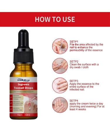 Ingrown Toenail Treatment Oil - Anti Paronychia Relief & Nail Growth Formula - Buy Online on GoSupps.com