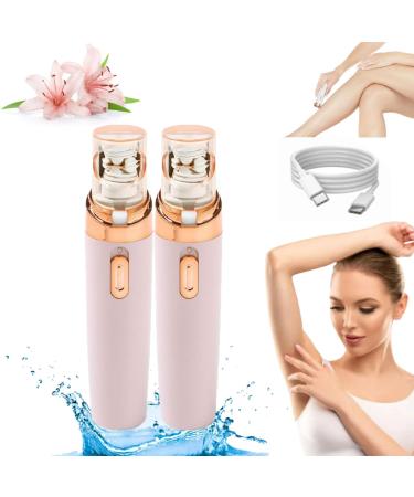 Heroepilator Facial Hair Remover Hero Epilator Facial Hair Removal 7-In-1 Electric Razor Body Shaver Hair Removal For Women Electric Painless Facial Hair Remover For Underarms (pink *2)