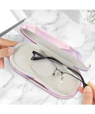 Fintie Double-Sided Glasses Case & Contact Lens Container | Hardcase with Mirror | Travel Set - Glittering Marble Design - Buy Online on GoSupps.com