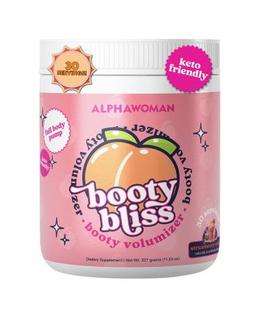 Creatine for Women Pre Workout Women Booty Builder Keto Friendly Collagen Pump It Up for The Perfect Peach 30 SRV - Strawberry Colada Flavor (Strawberry Colada)