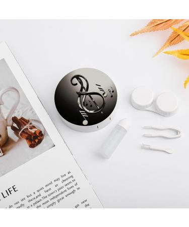 Portable Music Symbol Contact Lens Case - Travel-Friendly Storage Box for Easy Lens Protection - Buy Online on GoSupps.com