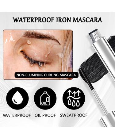  Prreal Metal Mascara Long Lasting Rod Mascara Non-Clumping Flake Bristle Less Smudge Proof 01 Black - Buy Online on GoSupps.com
