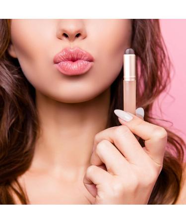2pcs Silicone Lip Brushes with Cover - Portable Mini Lip Applicators for Lipstick & Lip Balm | Reusable Cosmetic Tools in 2 Colors - Buy Online on GoSupps.com