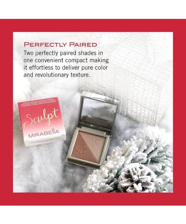Mirabella Sculpt Contour and Bronzer Duo - Blendable Mineral-Based Pressed Powders in Matte & Shimmer Shades for Sculpting, Bronzing, and Highlighting - Lovestruck/Destiny - Buy Online on GoSupps.com