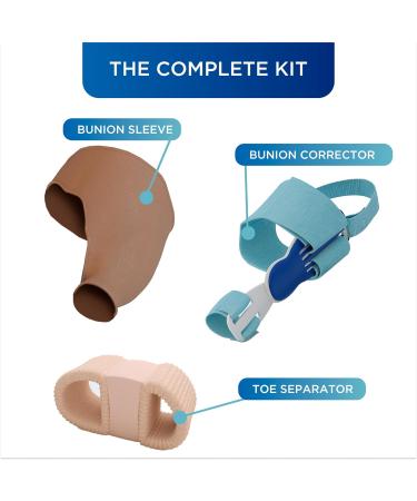 Bunion Corrector for Men & Women | Adjustable Orthopedic Splint & Toe Separators | 3-in-1 Big Toe Straightener - Comfortable Bunion Relief - Buy Online on GoSupps.com