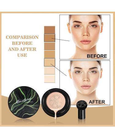 THNKSTAPS Air Pillow CC Cream - Long-lasting Mushroom Head BB Cream Concealer for Flawless Face & Neck | Moisturizing Makeup for All Skin Types - Buy Online on GoSupps.com