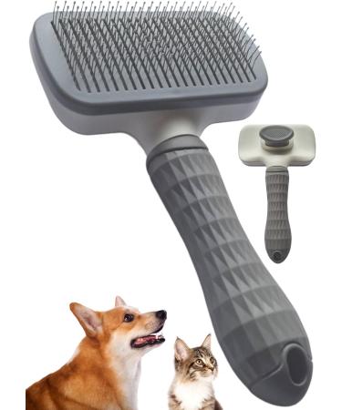 Self Cleaning Slicker Brush for Dogs Cats Rabbits Puppies - Laadi Pet Grooming Brush for Long & Short Haired Cats and Dogs - Buy Online on GoSupps.com