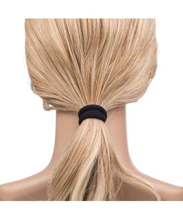 Miuance Small Black Hair Ties 120 PCS - No Damage Elastic Ponytail Holders for Kids Girls - Buy Online on GoSupps.com