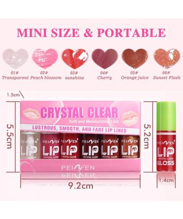 Shop 6 Colors Mini Fat Oil Lip Gloss - Hydrating Plumping Non-Sticky Shine | International Shipping Available - Buy Online on GoSupps.com