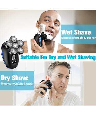 6-in-1 Electric Head Shaver for Bald Men | Waterproof Cordless Razor & Grooming Kit - Buy Online on GoSupps.com