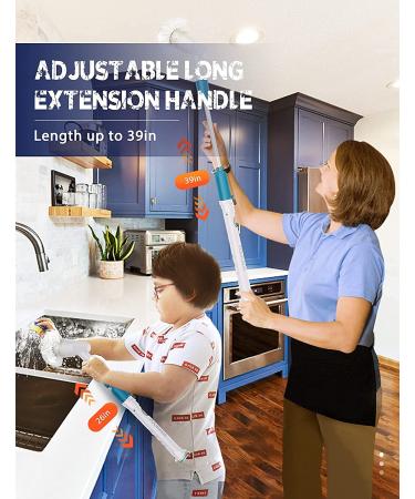 Youkada Electric Spin Scrubber - Cordless Super Power Cleaning Brush (Blue) | Ideal for Kitchen, Bathroom, and Living Room - Buy Online on GoSupps.com