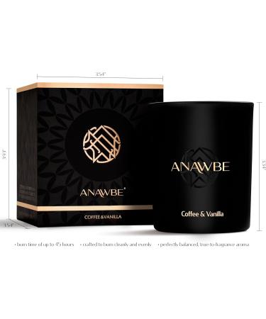 Luxury Coffee & Vanilla Candle - Scented Soy Candles for Men | Long-Lasting 45-Hour Aromatherapy | Stylish Gift Box & Vessel - Buy Online on GoSupps.com