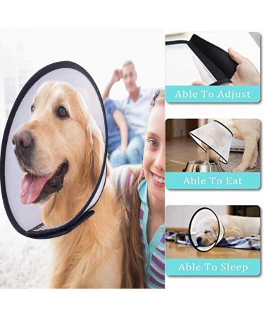 Cat Cone Dog Cone Adjustable Pet Recovery Collar for Kitten Puppy Rabbit Soft Cat Head Cones Lightweight Plastic Elizabethan Collars Comfy Cat Protective E-Collar Wound Healing Practical Neck M( Neck: 7.2-9.0 In) - Buy Online on GoSupps.com