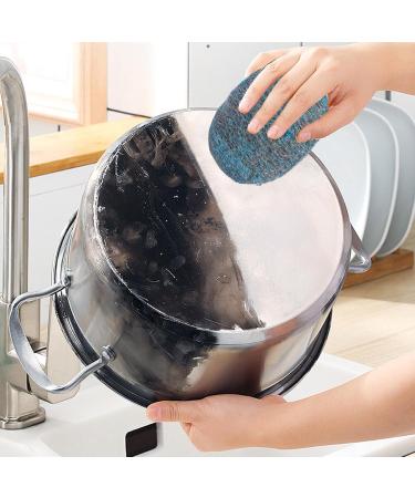 Steel Scrubber - Dish Scrubbers | Tear Resistant Reusable Steel Wool for Kitchen Effective On Sinks Grills Pots Broiler Racks Stoves Cleaning Dishes - Buy Online on GoSupps.com