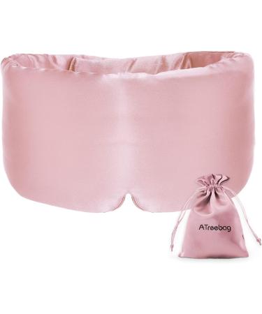 ATREEEBAG 100% Silk Sleeping Mask for Couples - Adjustable Night Eye Mask for Travel & Home - Skin-Friendly Large Wide Plum - Buy Online on GoSupps.com