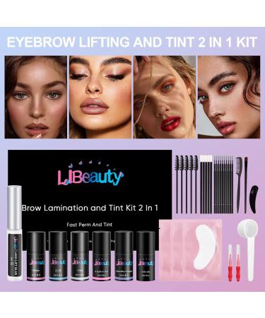 Libeauty Eyebrow Enhancement and Tinting Kit 2 in 1 Make-up Kit Perfect for Parties Weddings Offices and Sports - Buy Online on GoSupps.com