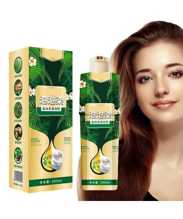 JINGLING Bubble Plant Instant Color Shampoo 200 ml easy to wash for men and women