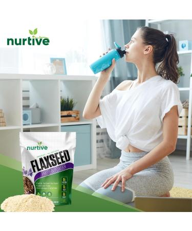 Flaxseed Protein Powder - Plant-Based Non-GMO Omega-3 Rich - Perfect for Smoothies & Baking - Gluten-Free 16 oz - Buy Online on GoSupps.com