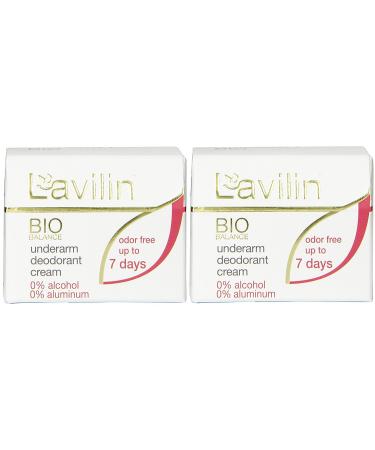 Lavilin Deodorant Underarm Cream Herbal Odorless for Up to 7 Days 12.5-Grams (2 Pack)