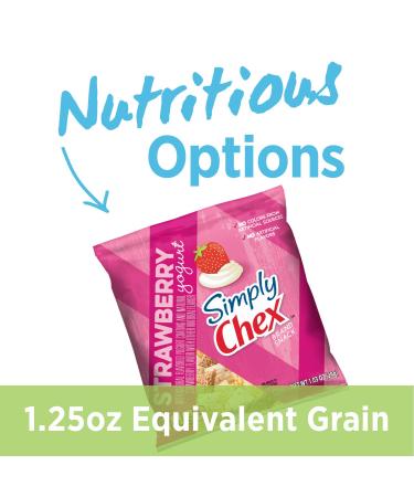 Simply Chex Mix Strawberry Yogurt 1.03 Oz - 60 Count Pack | Snack Mix Delight - Buy Online on GoSupps.com