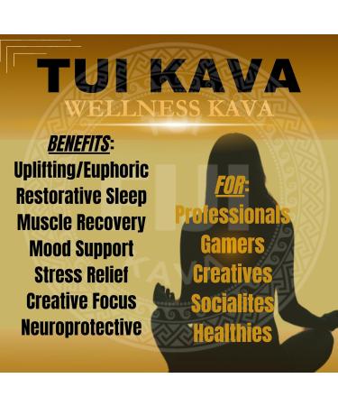 TUI KAVA MICRONIZED Noble Kava Root Powder 100g (3.5oz) Trial Size | Heady & Euphoric | Natural Mood Sleep & Stress Support | Premium Fijian Kava for Focus & Relaxation | NO STRAINING - Buy Online on GoSupps.com