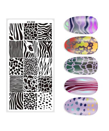 DANNEASY 6Pcs Nail Stamping Set - Geometry, Stripes, Butterfly Design | Manicure Stamp Kit with Stamper, Scraper, and Storage Bag - Buy Online on GoSupps.com