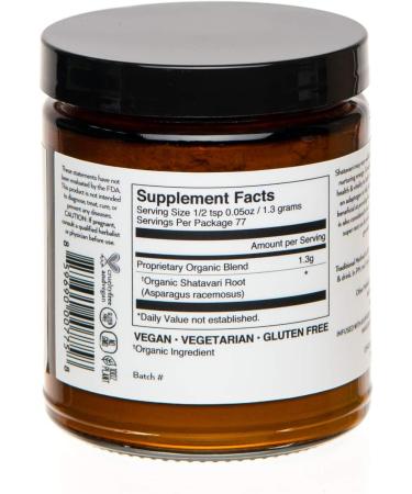 PAAVANI Ayurveda Shatavari Supplement | Organic Hormone Balance Tonic | Rejuvenating 9 oz Jar for Vitality - Buy Online on GoSupps.com