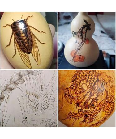 Pyrography Wire Tip Set - ITROLLE 6PCS 3Sizes Wood Burning Ball Tips - for 30-50W Adjustable Wood Burning Machine - Buy Online on GoSupps.com