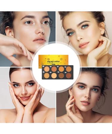 Cream Contour Palette | 8 Shades Full Coverage Face Makeup Cosmetics - Color Corrector Palette - For Home Dorm Travel Hotel Apartment and - Buy Online on GoSupps.com