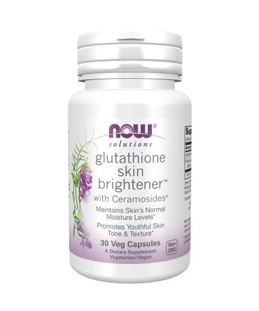 Now Foods Solutions Glutathione Skin Brightener 30 Veg Capsules