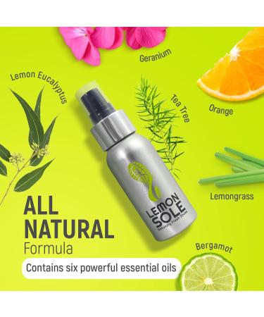 Lemon Sole Twin Pack - The POWERFUL & NATURAL shoe freshener & deodoriser spray with 6 essential oils. Great for Sport. Extremely Effective! - Buy Online on GoSupps.com