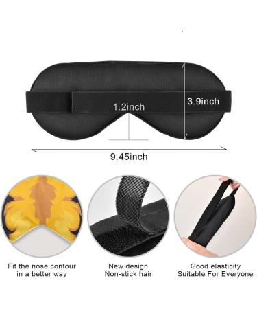Lion Eyes Sleep Mask - Comfortable Light Blocking Eye Mask for Women & Men - Adjustable Strap for Travel, Shift Work - Night Blindfold - Buy Online on GoSupps.com