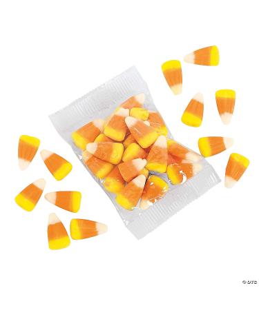 Candy Corn Treat Bag Packs for Halloween (32 bags) Bulk Halloween and Trunk or Treat Candy