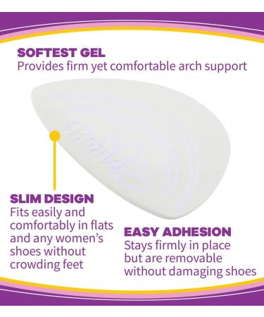 Dr. Scholl's HIDDEN ARCH SUPPORTS for Flats (One Size) // Discreet Supports with Soft Gel Comfortably Support Arches to Prevent Arch Pain Often Associated with Flat Weak Fallen or High Arches - Buy Online on GoSupps.com
