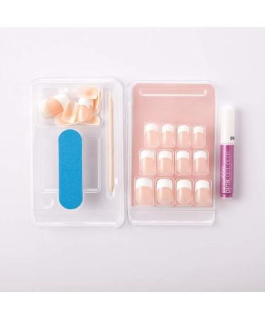 Kiss Everlasting French Nail Kit Medium 28 Nails EF07 - 1 Pack | 28 Count - Buy Online on GoSupps.com