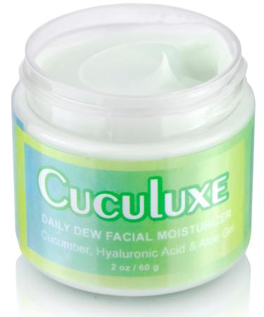 Beesaluxe Cuculuxe Daily Dew Facial Moisturizer Hydrating Face Cream with Cucumber Hyaluronic Acid & Aloe Gentle Daily Moisturizer for Sensitive Skin - Buy Online on GoSupps.com