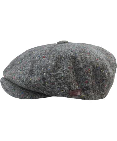 Buy Vintage 8 Panel Baker Boy Cap | TruClothing.com | Wool Tweed Brown Grey Shelby Hat - Buy Online on GoSupps.com