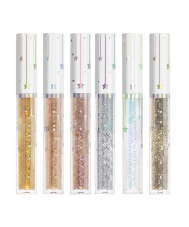 Waterproof Liquid Eyeliner Colored Eyeliner Set Waterproof 6 Color Eyeliner Eyeliner Color Set Long Lasting Highly Pigmented Color Eyeliner Shimmering Eyeliner Stick for Ta